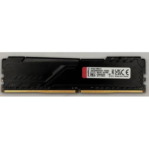 Озп Kingston DDR4 8GB 3600Mhz FURY Beast Black (KF436C17BB/8) (Відновлено продавцем, 890095) купити в Україні: Київ, Львів, Хмельницький, Тернопіль, Івано-Франківськ | Перевірка сумісності, низька ціна, відгуки, характеристики від TELEMART фото
