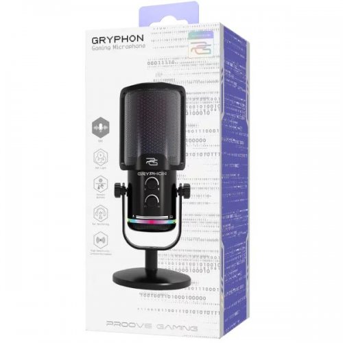 Микрофон Proove Gaming Gryphon (GMGR00022001) Black купить в Украине: Киев, Днепр, Харьков, Одесса  | Низкая цена, отзывы, характеристики от TELEMART фото