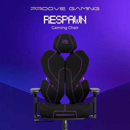 Игровое кресло Proove Gaming Respawn (GCRS0001001) Black/Purple купить в Украине: Киев, Днепр, Харьков, Одесса  | Низкая цена, отзывы, характеристики от TELEMART фото