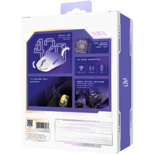 Миша Proove Gaming Taipan (WMTP00022017) White/Purple купити в Україні: Київ, Львів, Хмельницький, Тернопіль, Івано-Франківськ | Низька ціна, відгуки, характеристики від TELEMART фото