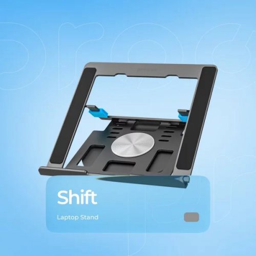 Підставка для ноутбука Proove Shift (LSSH00002004) Silver купити в Україні: Київ, Львів, Хмельницький, Тернопіль, Івано-Франківськ | Низька ціна, відгуки, характеристики від TELEMART фото