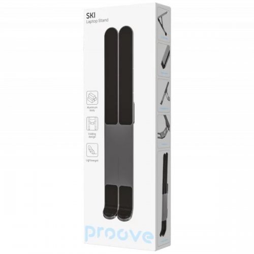 Підставка для ноутбука Proove Ski (LSSK00000104) Silver купити в Україні: Київ, Львів, Хмельницький, Тернопіль, Івано-Франківськ | Низька ціна, відгуки, характеристики від TELEMART фото