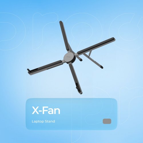 Подставка для ноутбука Proove X-Fan (LSXF00000104) Silver купить в Украине: Киев, Днепр, Харьков, Одесса  | Низкая цена, отзывы, характеристики от TELEMART фото
