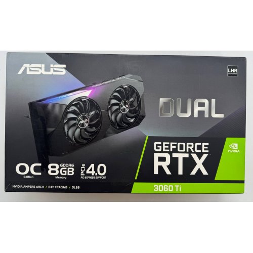 Видеокарта Asus GeForce RTX 3060 Ti Dual OC 8192MB (DUAL-RTX3060TI-O8G-V2) (Восстановлено продавцом, 890108) купить в Украине: Киев, Днепр, Харьков, Одесса  | Проверка совместимости, низкая цена, отзывы, характеристики от TELEMART фото