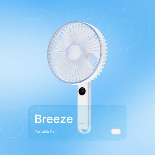 Портативний вентилятор Proove Breeze (PFBE04002002) White купити в Україні: Київ, Львів, Хмельницький, Тернопіль, Івано-Франківськ | Низька ціна, відгуки, характеристики від TELEMART фото