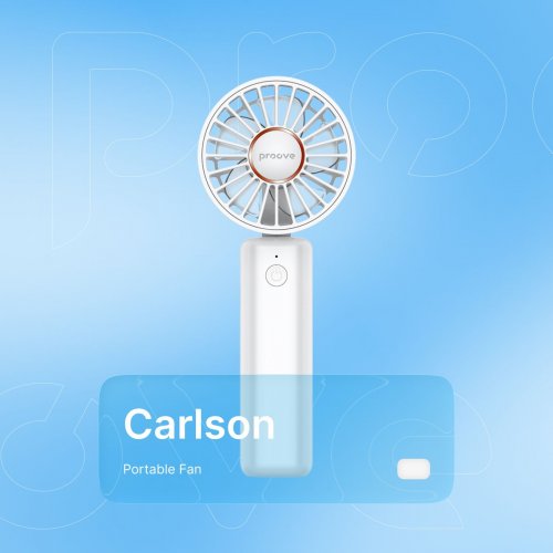 Портативний вентилятор Proove Carlson (PFCN03002002) White купити в Україні: Київ, Львів, Хмельницький, Тернопіль, Івано-Франківськ | Низька ціна, відгуки, характеристики від TELEMART фото