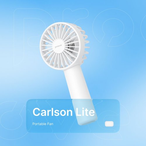 Портативний вентилятор Proove Carlson Lite (PFCL03002002) White купити в Україні: Київ, Львів, Хмельницький, Тернопіль, Івано-Франківськ | Низька ціна, відгуки, характеристики від TELEMART фото