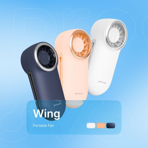 Портативний вентилятор Proove Wing (PFWG04002008) Blue купити в Україні: Київ, Львів, Хмельницький, Тернопіль, Івано-Франківськ | Низька ціна, відгуки, характеристики від TELEMART фото