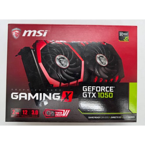 Видеокарта MSI GeForce GTX 1050 Gaming X 2048MB (GTX 1050 GAMING X 2G) (Восстановлено продавцом, 890119) купить в Украине: Киев, Днепр, Харьков, Одесса  | Проверка совместимости, низкая цена, отзывы, характеристики от TELEMART фото