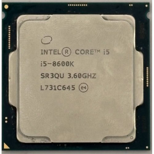Процесор Intel Core i5-8600K 3.6(4.3)GHz 9MB s1151 Tray (CM8068403358508) (Відновлено продавцем, 890142) купити в Україні: Київ, Львів, Хмельницький, Тернопіль, Івано-Франківськ | Перевірка сумісності, низька ціна, відгуки, характеристики від TELEMART фото