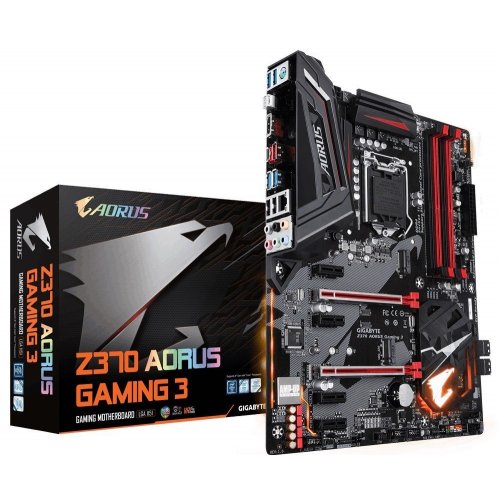 Материнская плата Gigabyte Z370 AORUS Gaming 3 (s1151, Intel Z370) (Восстановлено продавцом, 890148) купить в Украине: Киев, Днепр, Харьков, Одесса  | Проверка совместимости, низкая цена, отзывы, характеристики от TELEMART фото
