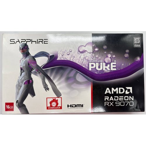 Видеокарта Sapphire Radeon RX 9070 PURE 16384MB (11349-02-20G) (Восстановлено продавцом, 890165) купить в Украине: Киев, Днепр, Харьков, Одесса  | Проверка совместимости, низкая цена, отзывы, характеристики от TELEMART фото