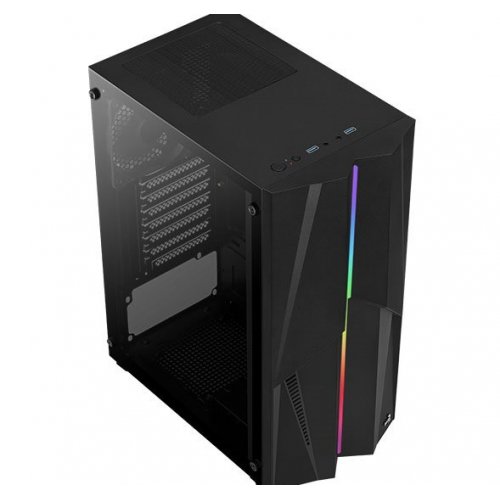 Корпус Aerocool Mecha RGB Tempered Glass без БП Black (Восстановлено продавцом, 890184) купить в Украине: Киев, Днепр, Харьков, Одесса  | Проверка совместимости, низкая цена, отзывы, характеристики от TELEMART фото