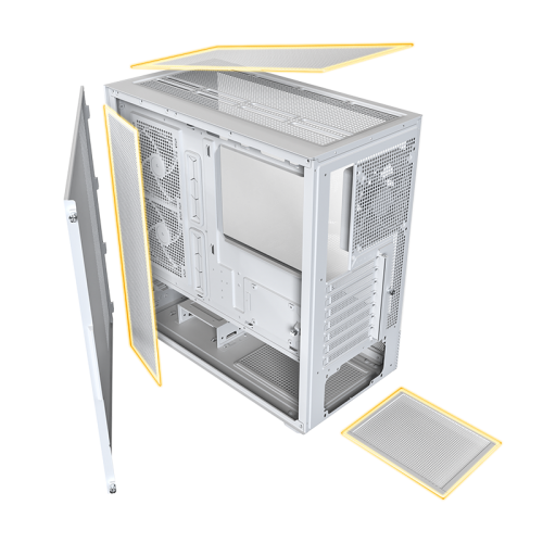 Корпус Montech XR без БП White (Восстановлено продавцом, 890196) купить в Украине: Киев, Днепр, Харьков, Одесса  | Проверка совместимости, низкая цена, отзывы, характеристики от TELEMART фото