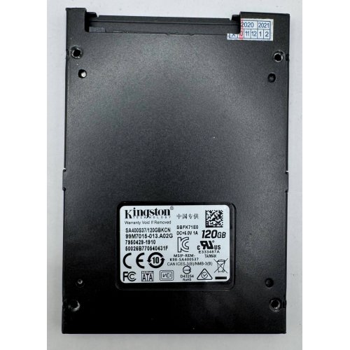 Ssd-диск Kingston SSDNow A400 TLC 120GB 2.5'' (SA400S37/120G) (Восстановлено продавцом, 890205) купить в Украине: Киев, Днепр, Харьков, Одесса  | Проверка совместимости, низкая цена, отзывы, характеристики от TELEMART фото