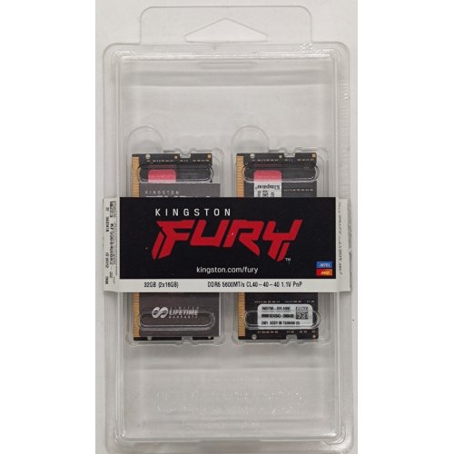 Озу Kingston SODIMM DDR5 32GB (2x16GB) 5600Mhz FURY Impact Black (KF556S40IBK2-32) (Восстановлено продавцом, 890216) купить в Украине: Киев, Днепр, Харьков, Одесса  | Проверка совместимости, низкая цена, отзывы, характеристики от TELEMART фото