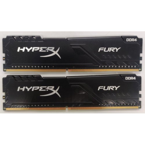 Озу HyperX DDR4 16GB (2x8GB) 3200Mhz Fury Black (HX432C16FB3K2/16) (Восстановлено продавцом, 890217) купить в Украине: Киев, Днепр, Харьков, Одесса  | Проверка совместимости, низкая цена, отзывы, характеристики от TELEMART фото