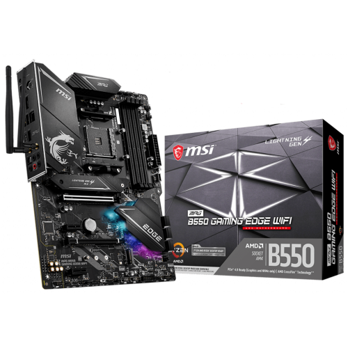 Материнская плата MSI MPG B550 GAMING EDGE WIFI (sAM4, AMD B550) (Восстановлено продавцом, 890223) купить в Украине: Киев, Днепр, Харьков, Одесса  | Проверка совместимости, низкая цена, отзывы, характеристики от TELEMART фото