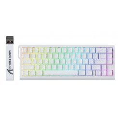 Клавіатура Attack Shark X68 RGB HE Magnetic Linear Switches (AS-6972792471020-WC) White Contours