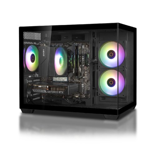 Компьютер HEXO Gaming RTX5060 Pro (HGPAQ-5700N5060-32S1TBK) Black купить в Украине: Киев, Днепр, Харьков, Одесса  | Низкая цена, отзывы, характеристики от TELEMART фото