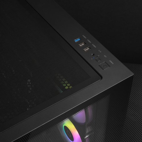 Компьютер HEXO Gaming RTX5060 Pro (HGPAQ-5700N5060-32S1TBK) Black купить в Украине: Киев, Днепр, Харьков, Одесса  | Низкая цена, отзывы, характеристики от TELEMART фото