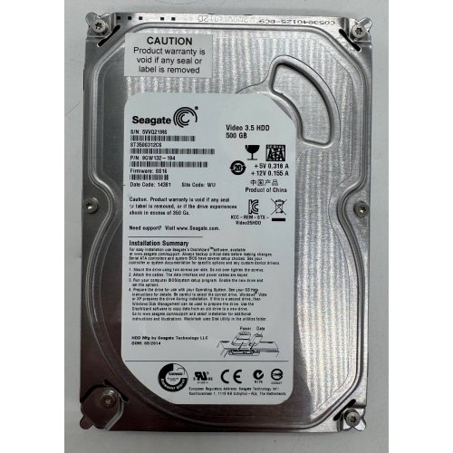 Жорсткий диск Seagate Pipeline HD.2 500GB 5900RPM 3.5" (ST3500312CS) (Відновлено продавцем, 890374) купити в Україні: Київ, Львів, Хмельницький, Тернопіль, Івано-Франківськ | Перевірка сумісності, низька ціна, відгуки, характеристики від TELEMART фото