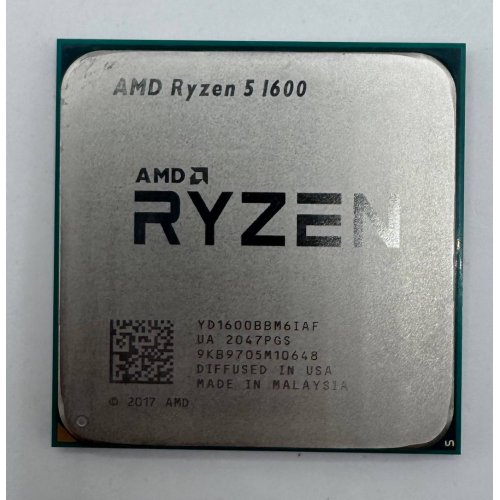Процесор AMD Ryzen 5 1600 3.2(3.6)GHz sAM4 Tray (YD1600BBM6IAF) (Відновлено продавцем, 890384) купити в Україні: Київ, Львів, Хмельницький, Тернопіль, Івано-Франківськ | Перевірка сумісності, низька ціна, відгуки, характеристики від TELEMART фото