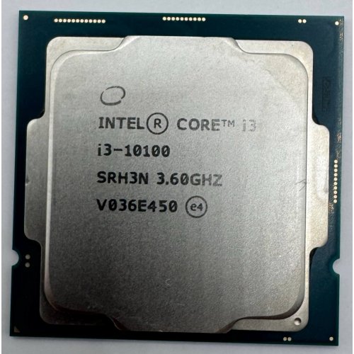Процессор Intel Core i3-10100 3.6(4.3)GHz 6MB s1200 Tray (CM8070104291317) (Восстановлено продавцом, 890385) купить в Украине: Киев, Днепр, Харьков, Одесса  | Проверка совместимости, низкая цена, отзывы, характеристики от TELEMART фото