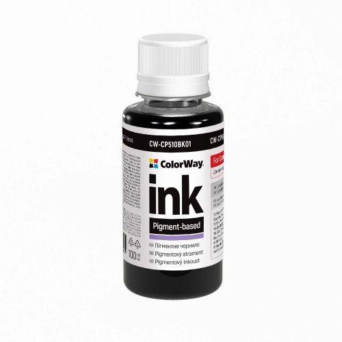 Чернила ColorWay Canon CP510 100ml (CW-CP510BK01) Pigment Black купить в Украине: Киев, Днепр, Харьков, Одесса  | Низкая цена, отзывы, характеристики от TELEMART фото