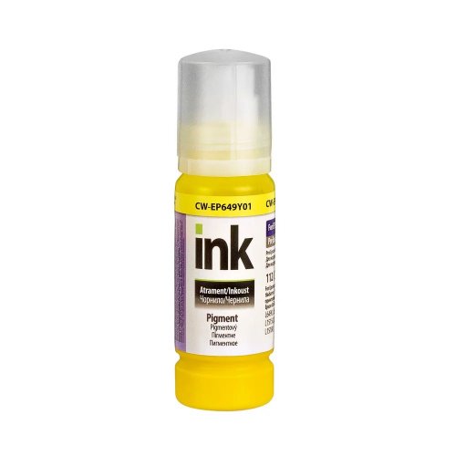 Чернила ColorWay Epson EP649 70ml (CW-EP649Y01) Yellow купить в Украине: Киев, Днепр, Харьков, Одесса  | Низкая цена, отзывы, характеристики от TELEMART фото