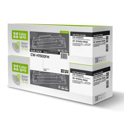 Картридж ColorWay HP W1500A Dual Pack (CW-H1500FM) Black купить в Украине: Киев, Днепр, Харьков, Одесса  | Низкая цена, отзывы, характеристики от TELEMART фото