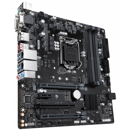 Photo Motherboard Gigabyte Q370M D3H GSM PLUS (s1151-V2, Intel Q370)