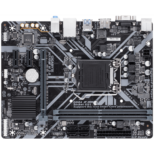 Photo Motherboard Gigabyte H310M H 2.0 (s1151-V2, Intel H310)