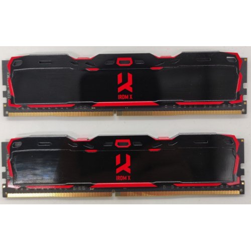 Озп GoodRAM DDR4 16GB (2x8GB) 3200Mhz Iridium X Black (IR-X3200D464L16SA/16GDC) (Відновлено продавцем, 890542) купити в Україні: Київ, Львів, Хмельницький, Тернопіль, Івано-Франківськ | Перевірка сумісності, низька ціна, відгуки, характеристики від TELEMART фото