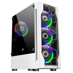 Корпус 1stPlayer D4-WH-4F1-W без БЖ White (Відновлено продавцем, 890554)