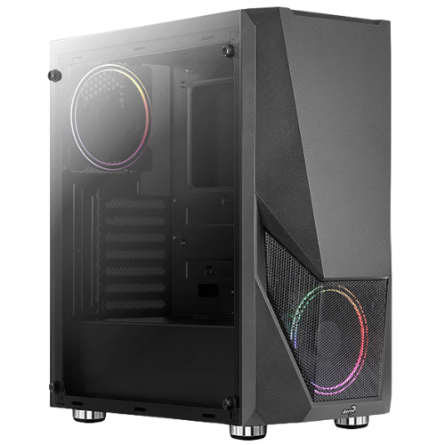 Корпус Aerocool Zauron Saturn FRGB Tempered Glass без БП (ACCM-PV23023.11) Black (Восстановлено продавцом, 890565) купить в Украине: Киев, Днепр, Харьков, Одесса  | Проверка совместимости, низкая цена, отзывы, характеристики от TELEMART фото