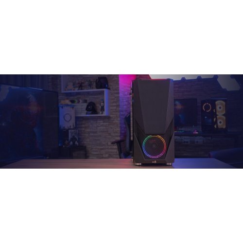 Корпус Aerocool Zauron Saturn FRGB Tempered Glass без БП (ACCM-PV23023.11) Black (Восстановлено продавцом, 890565) купить в Украине: Киев, Днепр, Харьков, Одесса  | Проверка совместимости, низкая цена, отзывы, характеристики от TELEMART фото