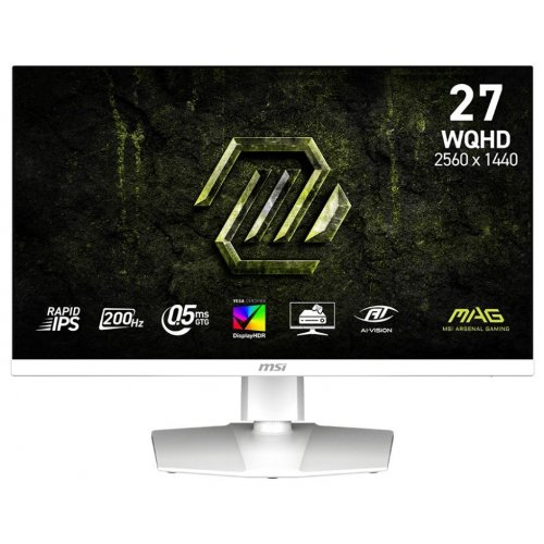 Монітор MSI 27" MAG 274QRFW E20 White (Відновлено продавцем, 890577) купити в Україні: Київ, Львів, Хмельницький, Тернопіль, Івано-Франківськ | Низька ціна, відгуки, характеристики від TELEMART фото