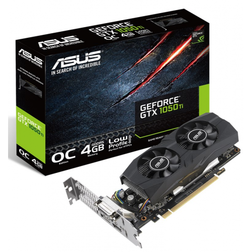 Фото Відеокарта Asus GeForce GTX 1050 Ti Low Profile OC 4096MB (GTX1050TI-O4G-LP-BRK)