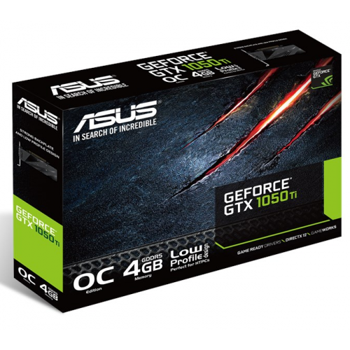 Фото Відеокарта Asus GeForce GTX 1050 Ti Low Profile OC 4096MB (GTX1050TI-O4G-LP-BRK)