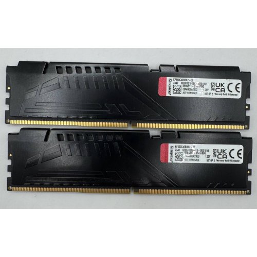 Озп Kingston DDR5 32GB (2x16GB) 6000Mhz FURY Beast Black (KF560C40BBK2-32) (Відновлено продавцем, 890667) купити в Україні: Київ, Львів, Хмельницький, Тернопіль, Івано-Франківськ | Перевірка сумісності, низька ціна, відгуки, характеристики від TELEMART фото