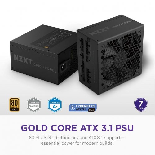 Блок живлення NZXT C1000W ATX 3.1 (PA-0G3BB-EU) Black купити в Україні: Київ, Львів, Хмельницький, Тернопіль, Івано-Франківськ | Перевірка сумісності, низька ціна, відгуки, характеристики від TELEMART фото