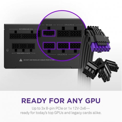 Блок живлення NZXT C1000W ATX 3.1 (PA-0G3BB-EU) Black купити в Україні: Київ, Львів, Хмельницький, Тернопіль, Івано-Франківськ | Перевірка сумісності, низька ціна, відгуки, характеристики від TELEMART фото