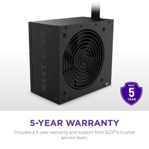 Блок питания NZXT C750W ATX 3.1 (PA-7B3BB-EU) Black купить в Украине: Киев, Днепр, Харьков, Одесса  | Проверка совместимости, низкая цена, отзывы, характеристики от TELEMART фото