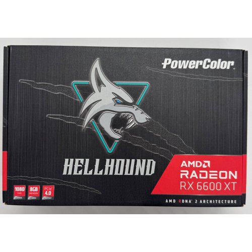 Відеокарта PowerColor Radeon RX 6600 XT Hellhound 8192MB (AXRX 6600XT 8GBD6-3DHL/OC) (Відновлено продавцем, 890698) купити в Україні: Київ, Львів, Хмельницький, Тернопіль, Івано-Франківськ | Перевірка сумісності, низька ціна, відгуки, характеристики від TELEMART фото