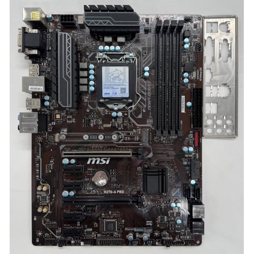 Материнська плата MSI H270-A PRO (s1151, Intel H270) (Відновлено продавцем, 890776) купити в Україні: Київ, Львів, Хмельницький, Тернопіль, Івано-Франківськ | Перевірка сумісності, низька ціна, відгуки, характеристики від TELEMART фото