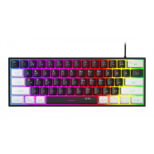 Клавіатура MageGee TS91 RGB (6971969727267-UA) White/Black купити в Україні: Київ, Львів, Хмельницький, Тернопіль, Івано-Франківськ | Низька ціна, відгуки, характеристики від TELEMART фото