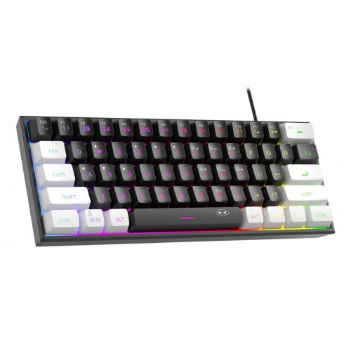 Клавіатура MageGee TS91 RGB (6971969727267-UA) White/Black купити в Україні: Київ, Львів, Хмельницький, Тернопіль, Івано-Франківськ | Низька ціна, відгуки, характеристики від TELEMART фото