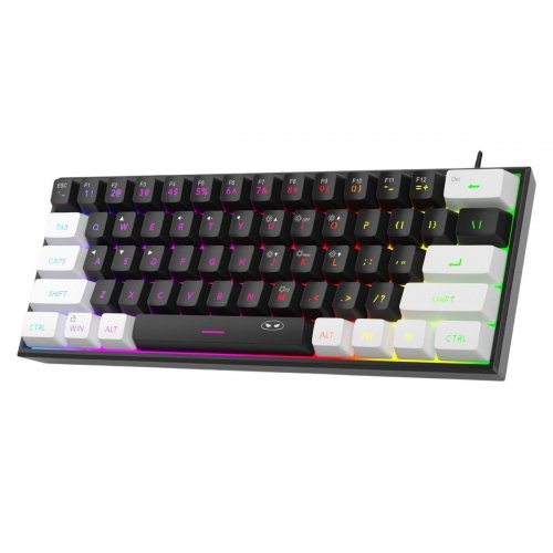 Клавіатура MageGee TS91 RGB (6971969727267-UA) White/Black купити в Україні: Київ, Львів, Хмельницький, Тернопіль, Івано-Франківськ | Низька ціна, відгуки, характеристики від TELEMART фото