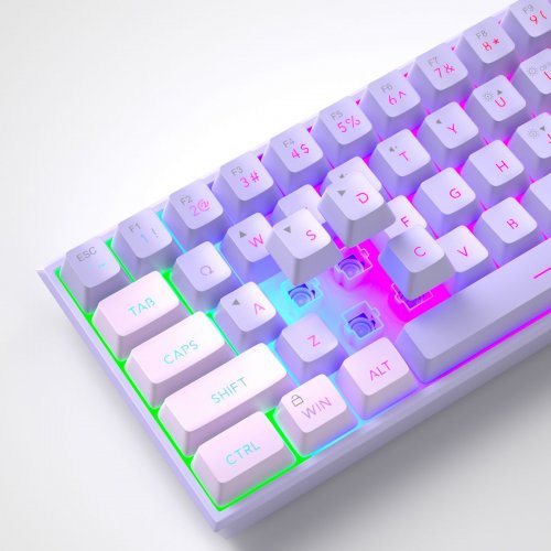 Клавіатура MageGee TS91 RGB (6971969727564-UA) Violet купити в Україні: Київ, Львів, Хмельницький, Тернопіль, Івано-Франківськ | Низька ціна, відгуки, характеристики від TELEMART фото